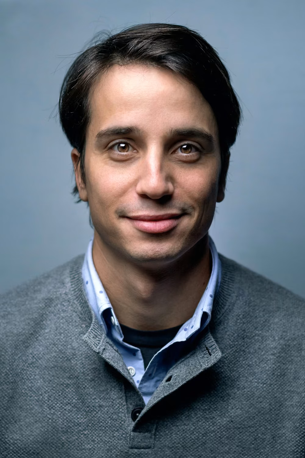 Man wearing Henley top portrait